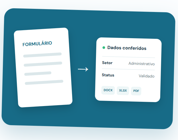 Formulário transformado em dados conferidos